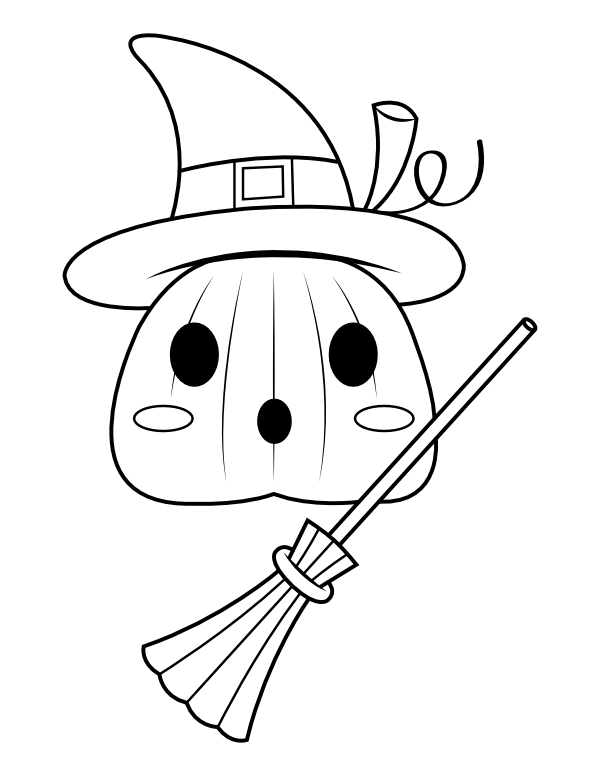 111+ Witch Hats Coloring Pages 78