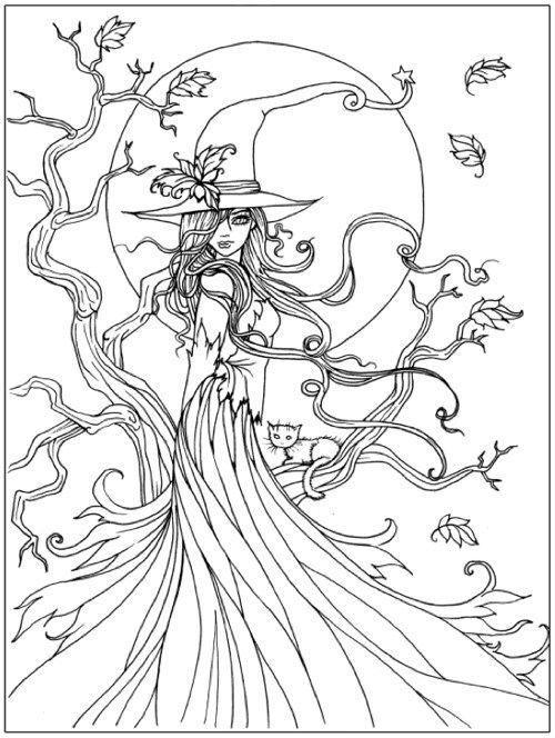 111+ Witch Hats Coloring Pages 84