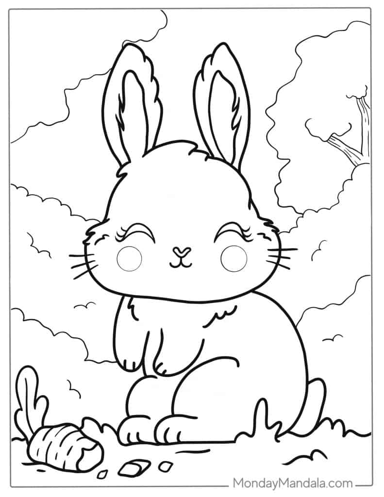 170+ Bunny Coloring Pages: Hop into Fun 106