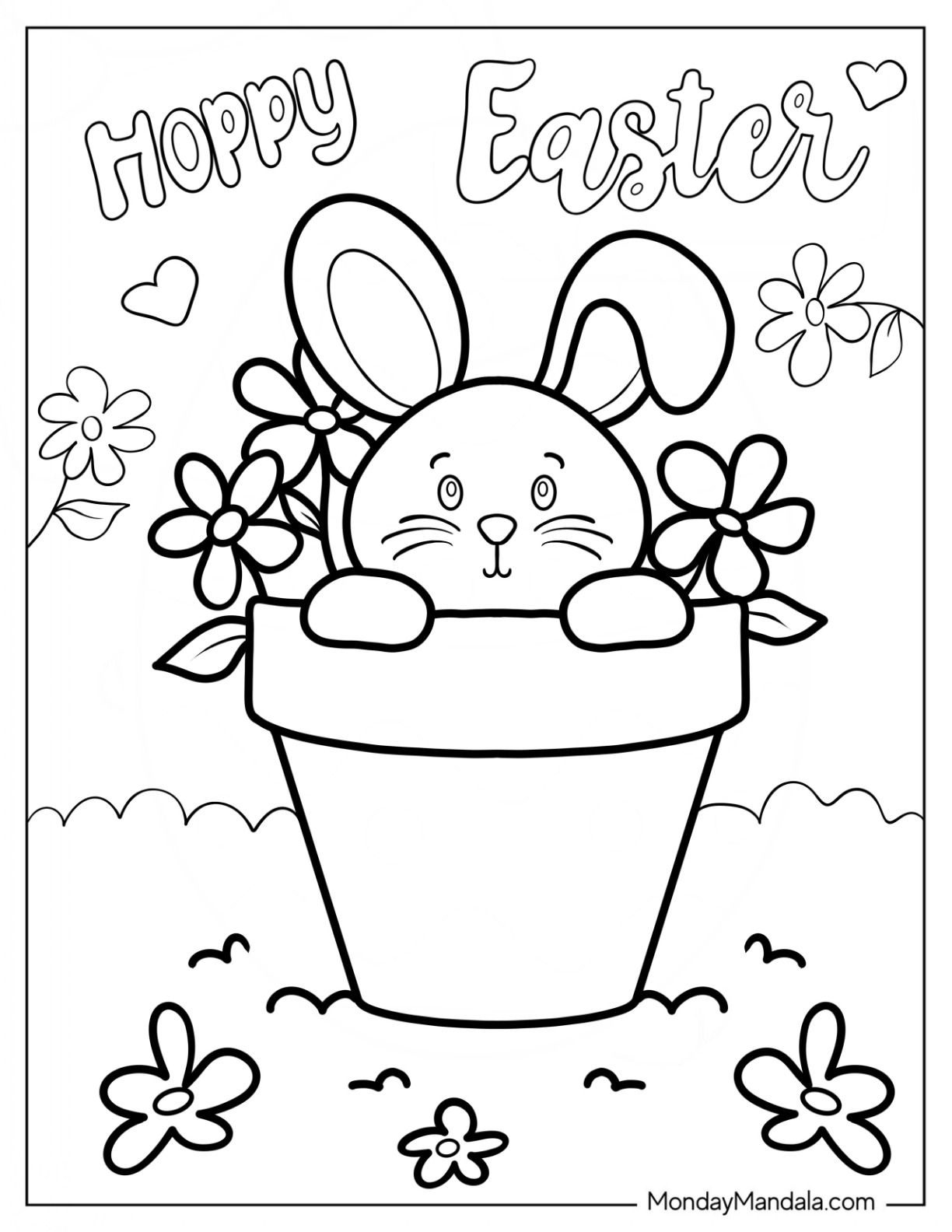 170+ Bunny Coloring Pages: Hop into Fun 111