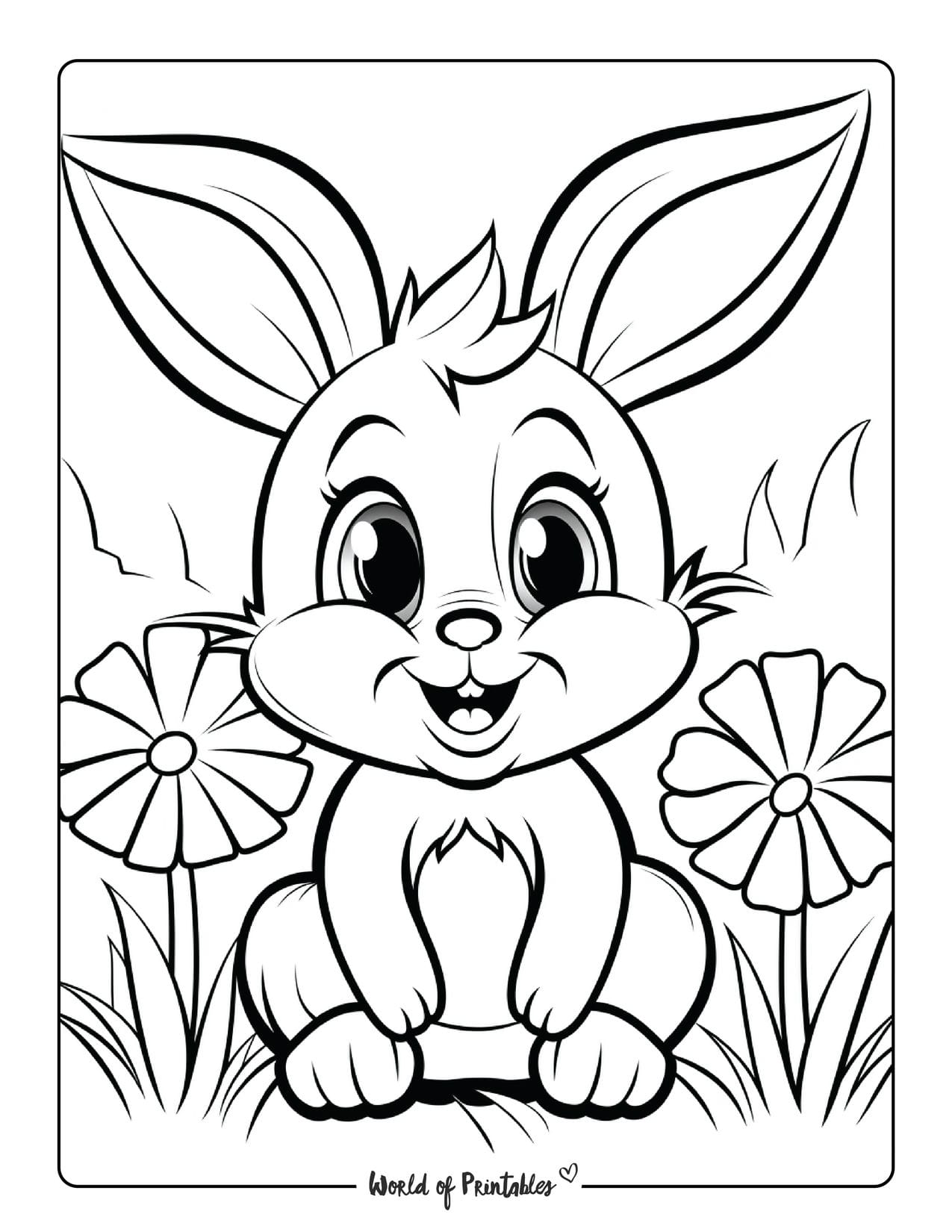 170+ Bunny Coloring Pages: Hop into Fun 121