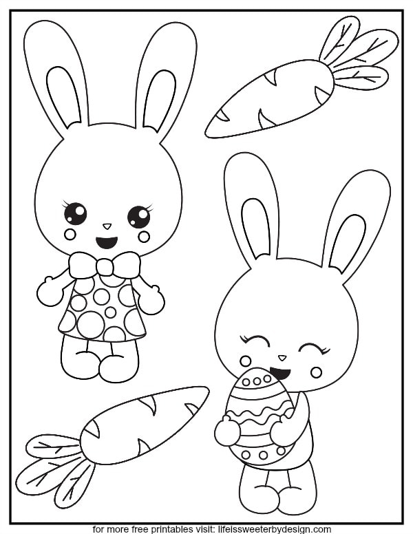 170+ Bunny Coloring Pages: Hop into Fun 129