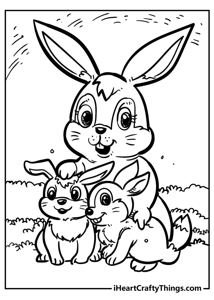 170+ Bunny Coloring Pages: Hop into Fun 13