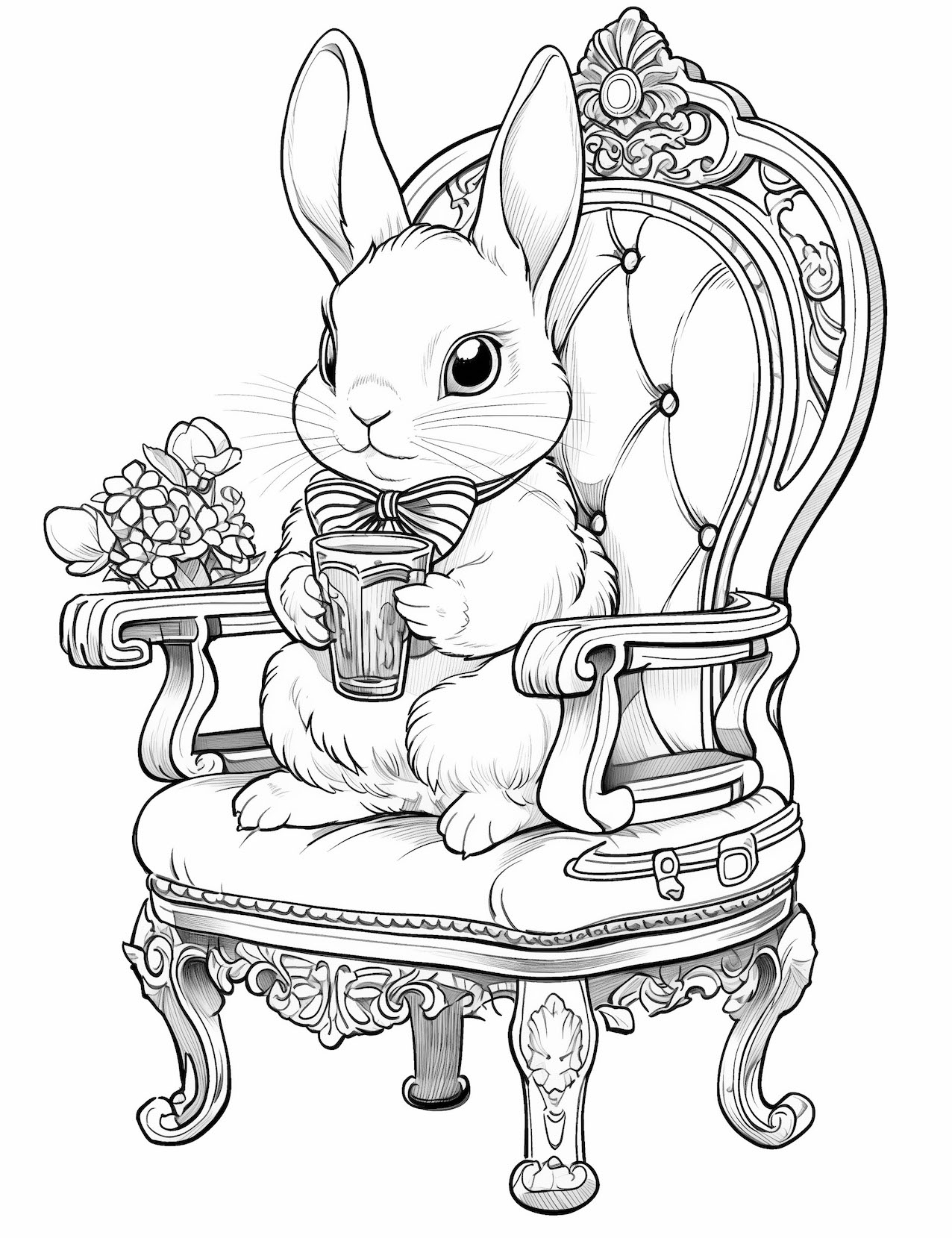 170+ Bunny Coloring Pages: Hop into Fun 134