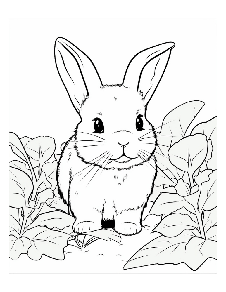 170+ Bunny Coloring Pages: Hop into Fun 14