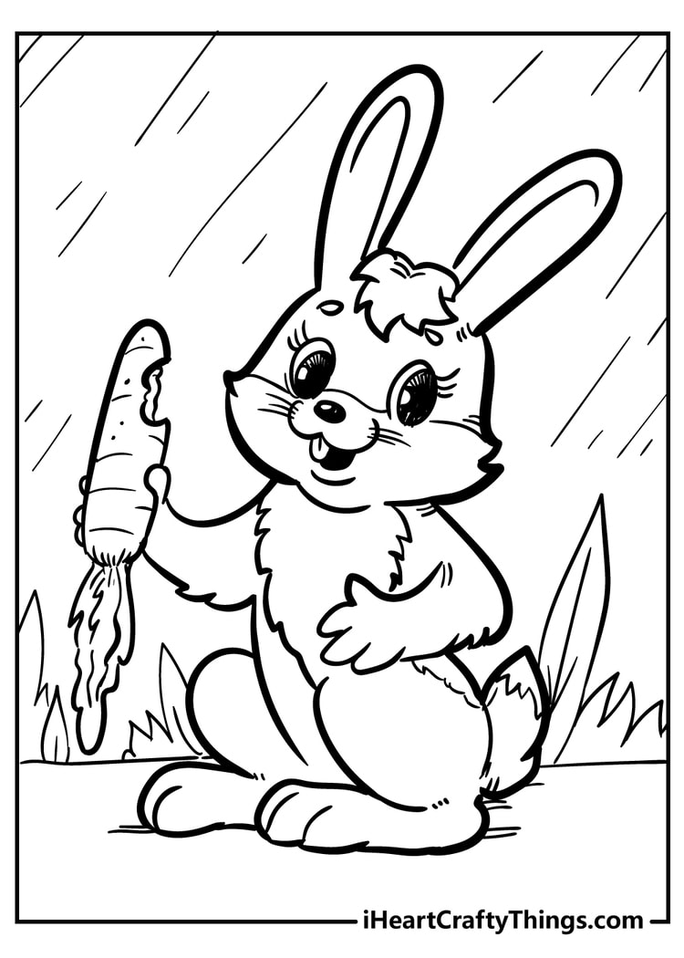 170+ Bunny Coloring Pages: Hop into Fun 162