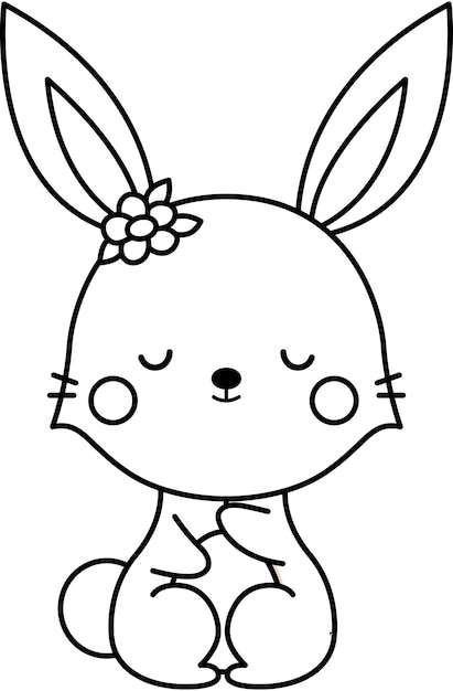 170+ Bunny Coloring Pages: Hop into Fun 168