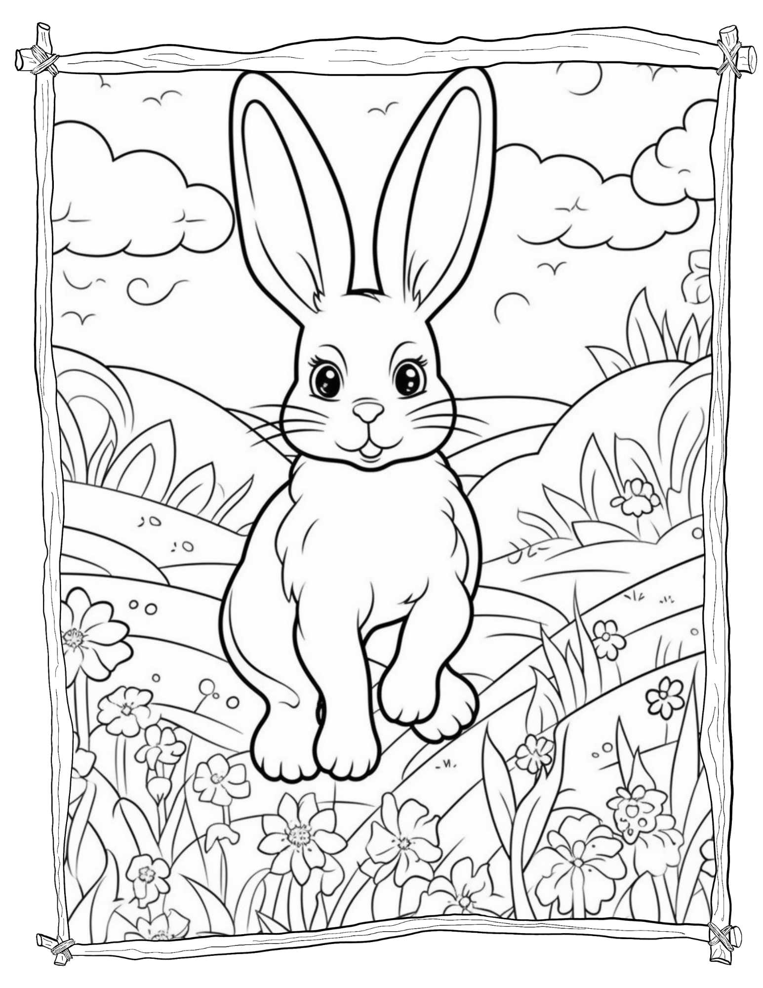 170+ Bunny Coloring Pages: Hop into Fun 36