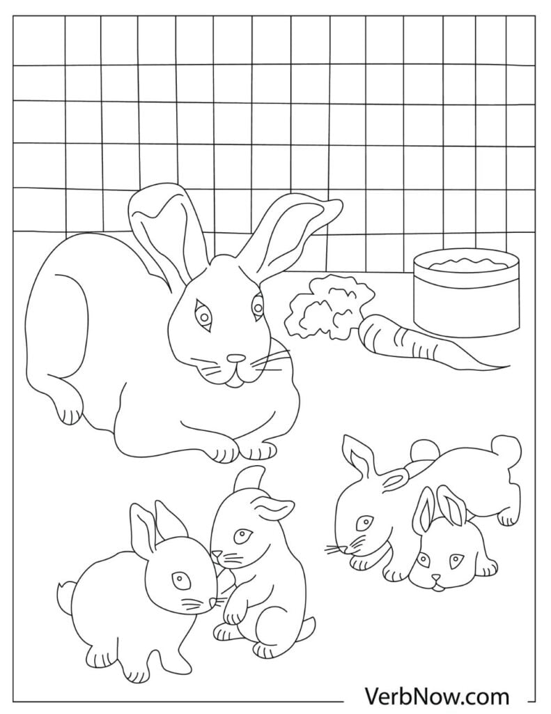 170+ Bunny Coloring Pages: Hop into Fun 59