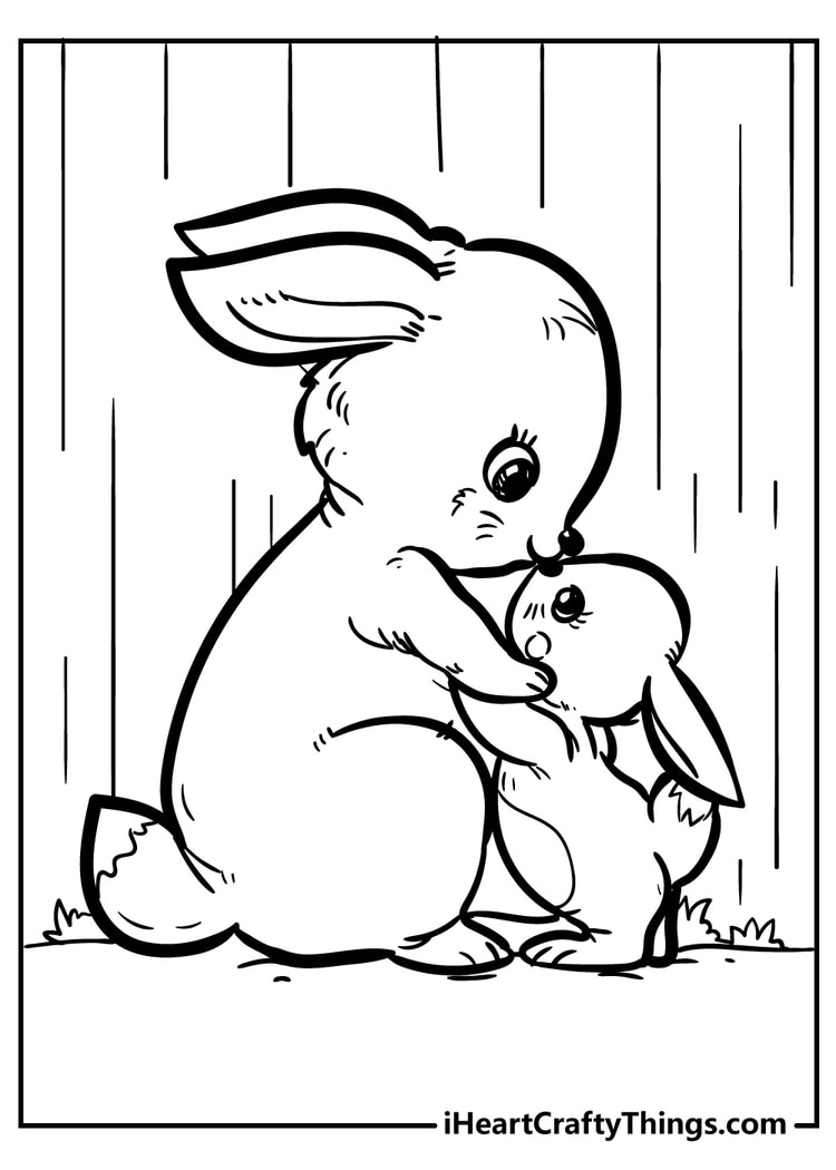 170+ Bunny Coloring Pages: Hop into Fun 98