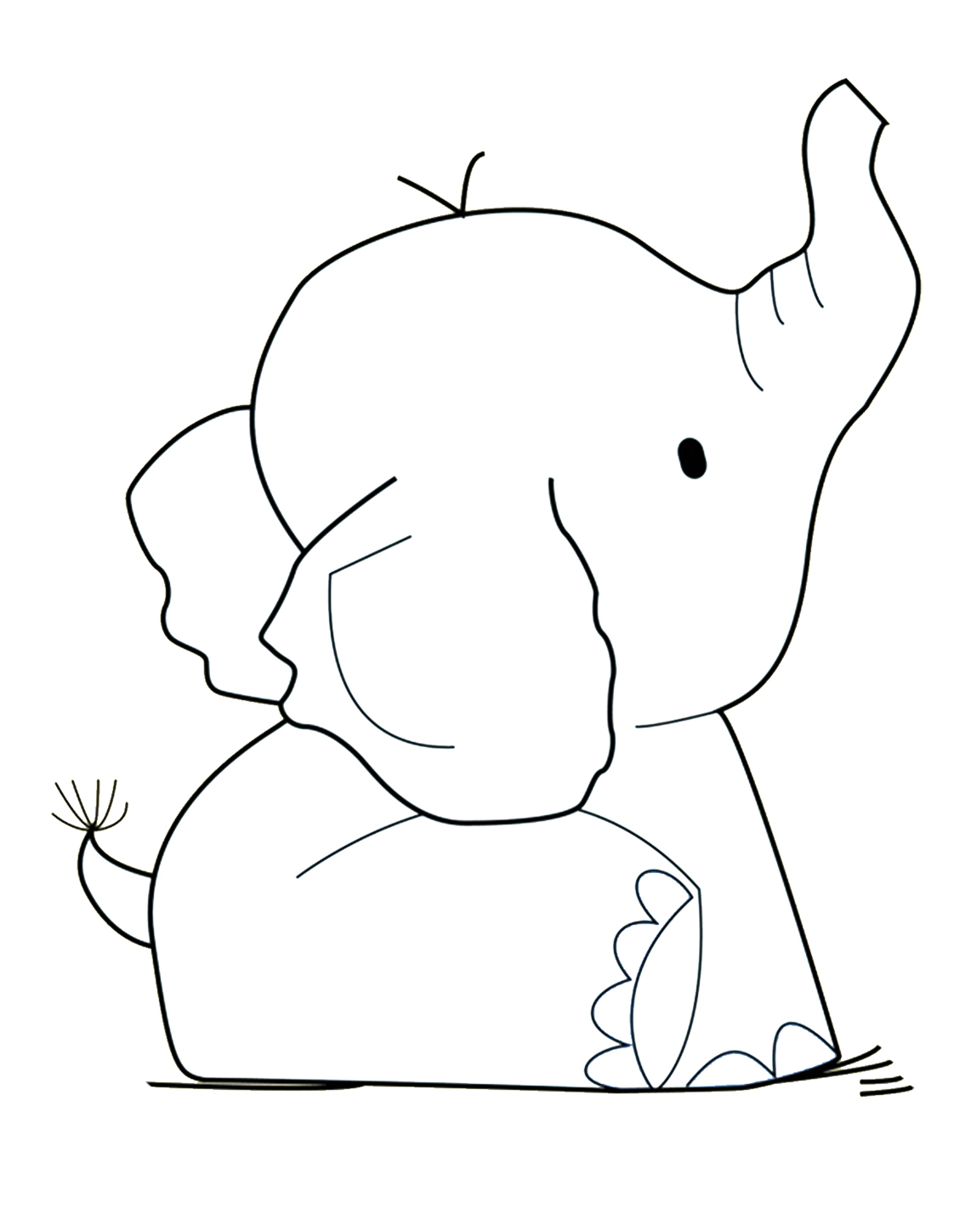 50+ Elephant Coloring Pages for Adults 11