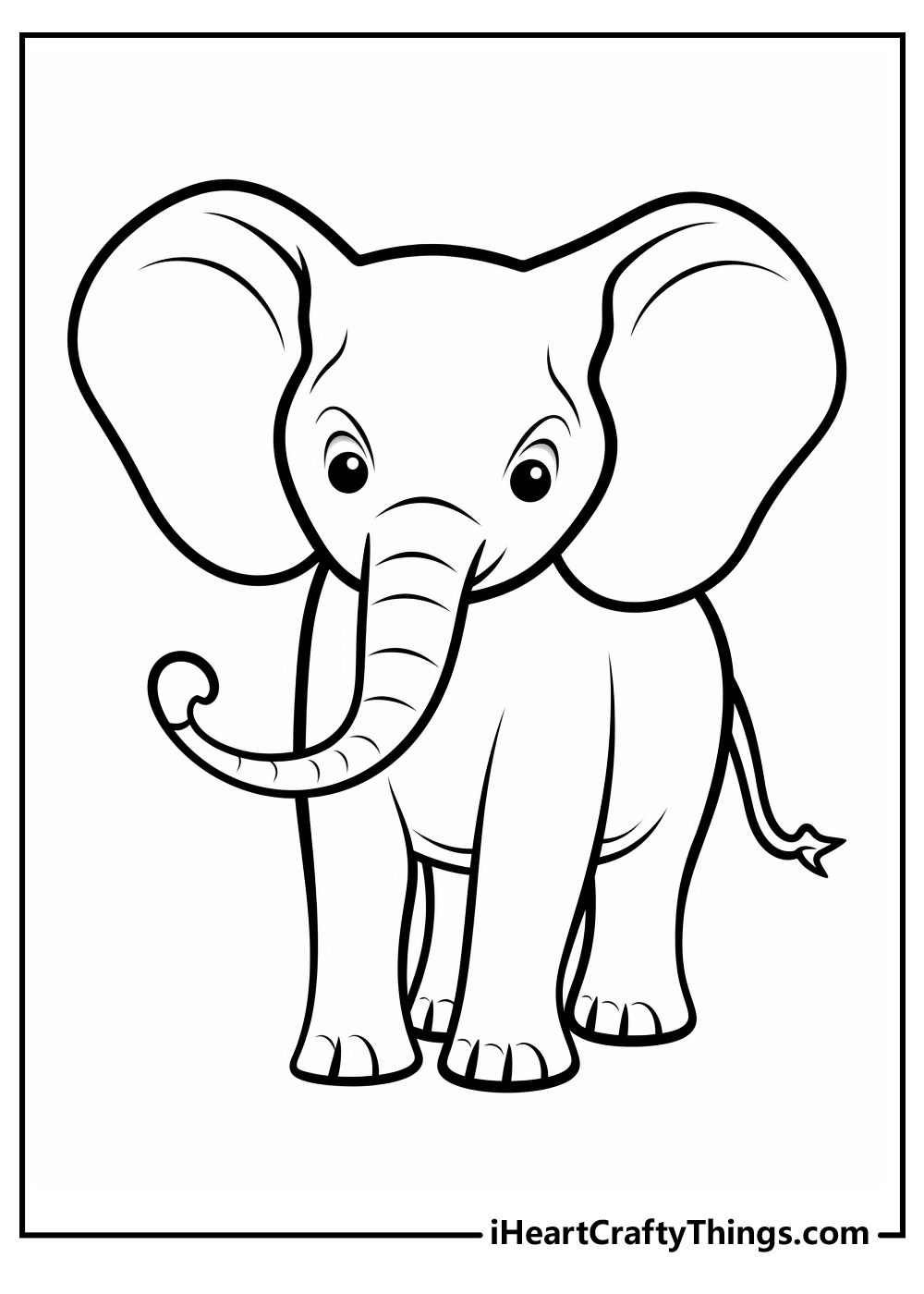 50+ Elephant Coloring Pages for Adults 111