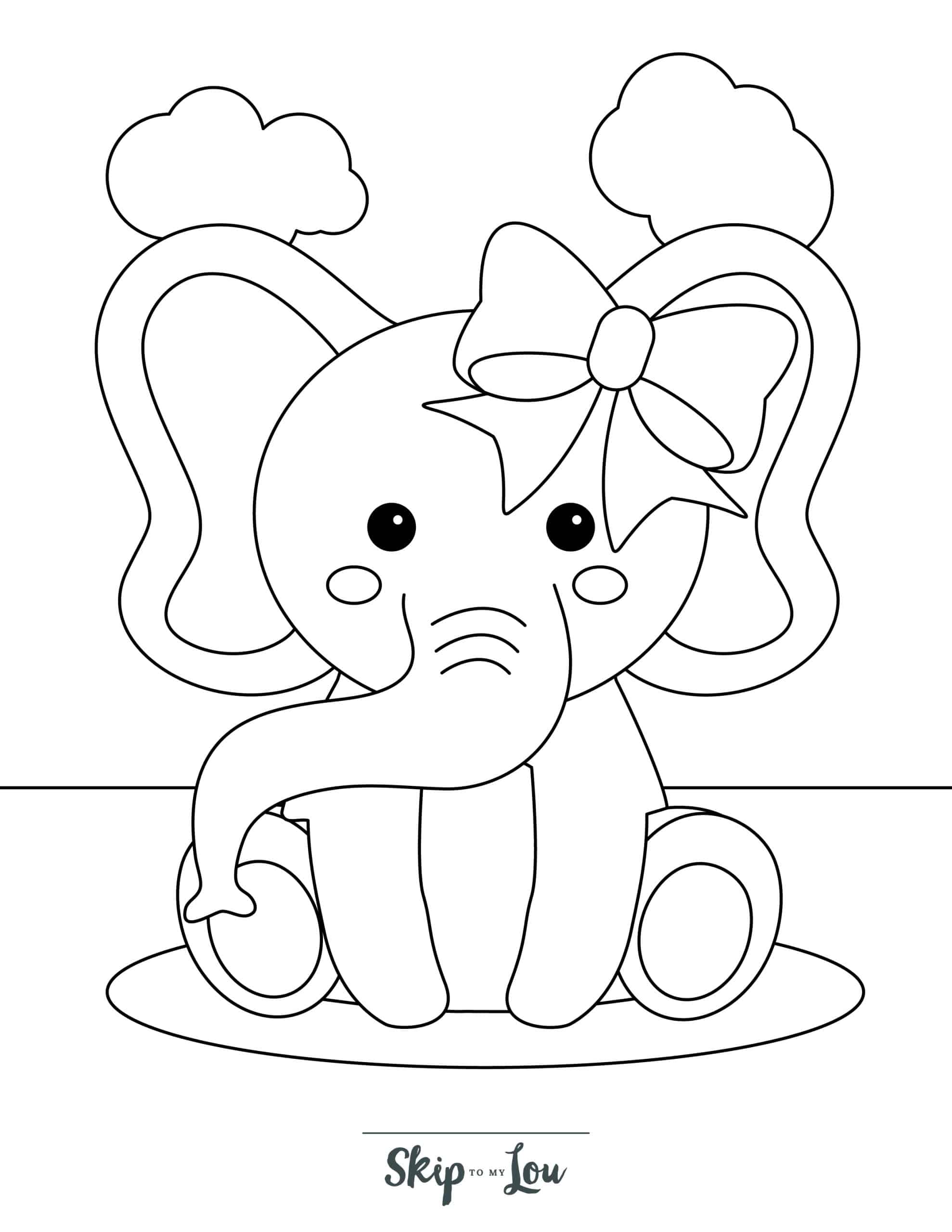 50+ Elephant Coloring Pages for Adults 113