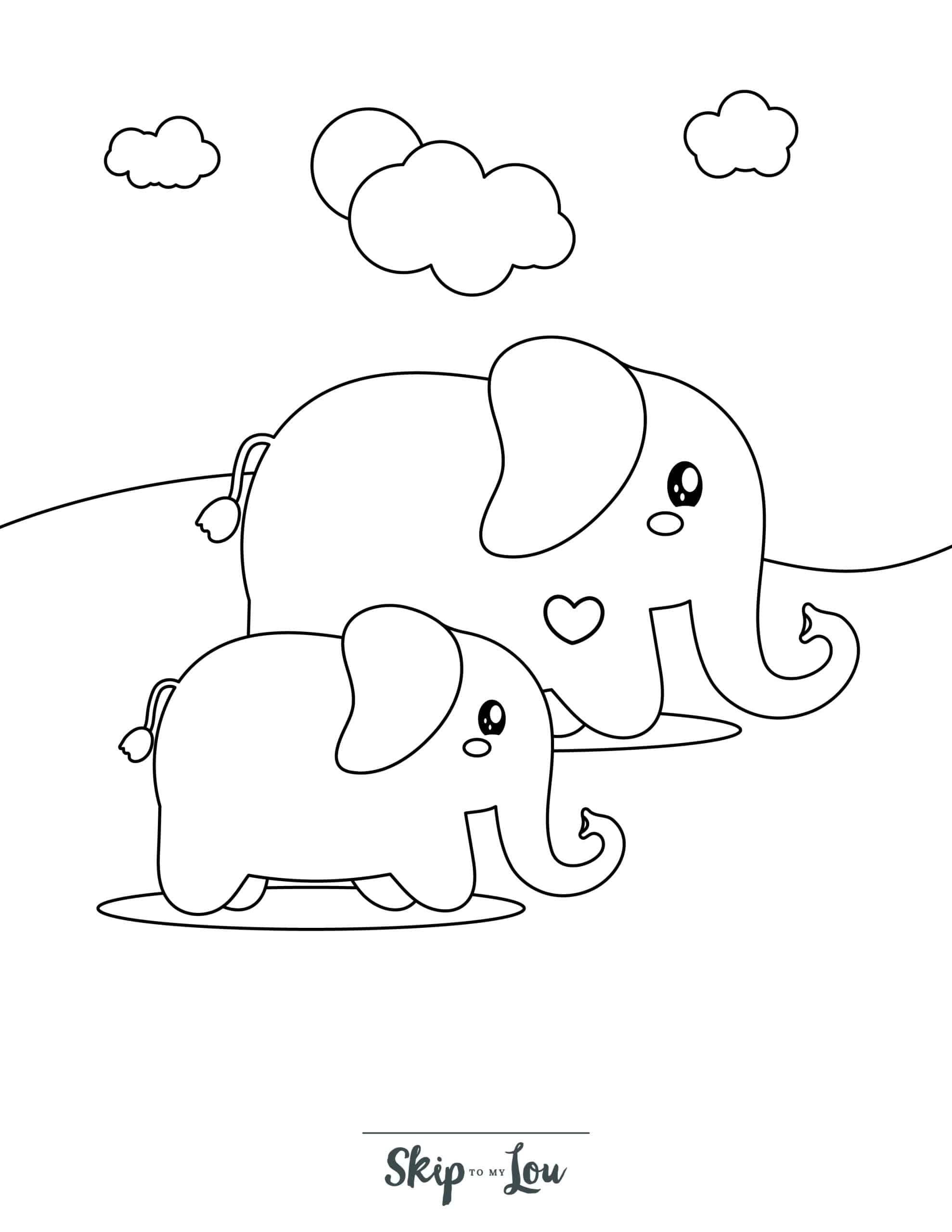 50+ Elephant Coloring Pages for Adults 118