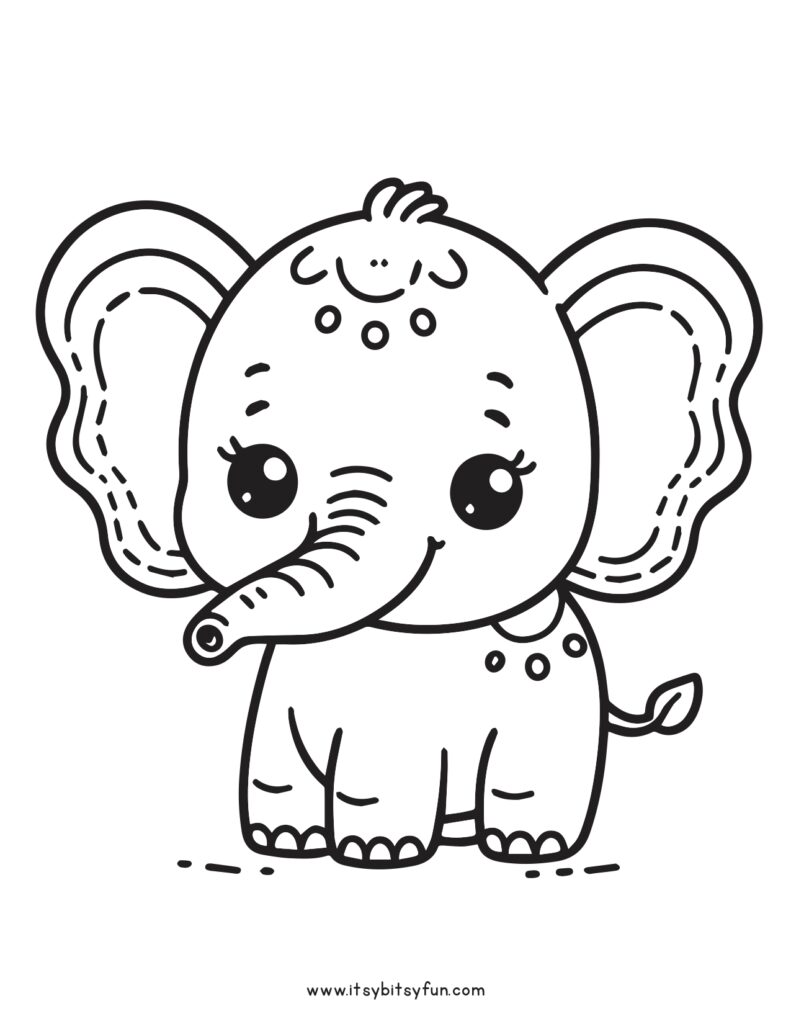 50+ Elephant Coloring Pages for Adults 140