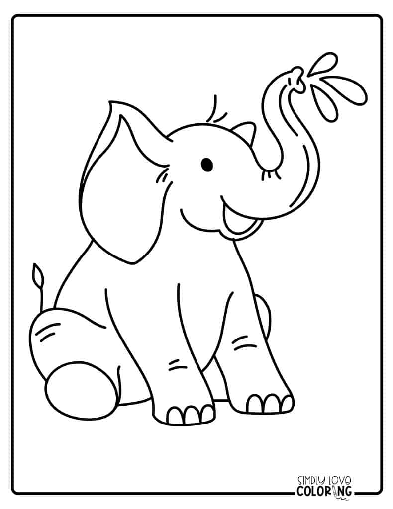 50+ Elephant Coloring Pages for Adults 166