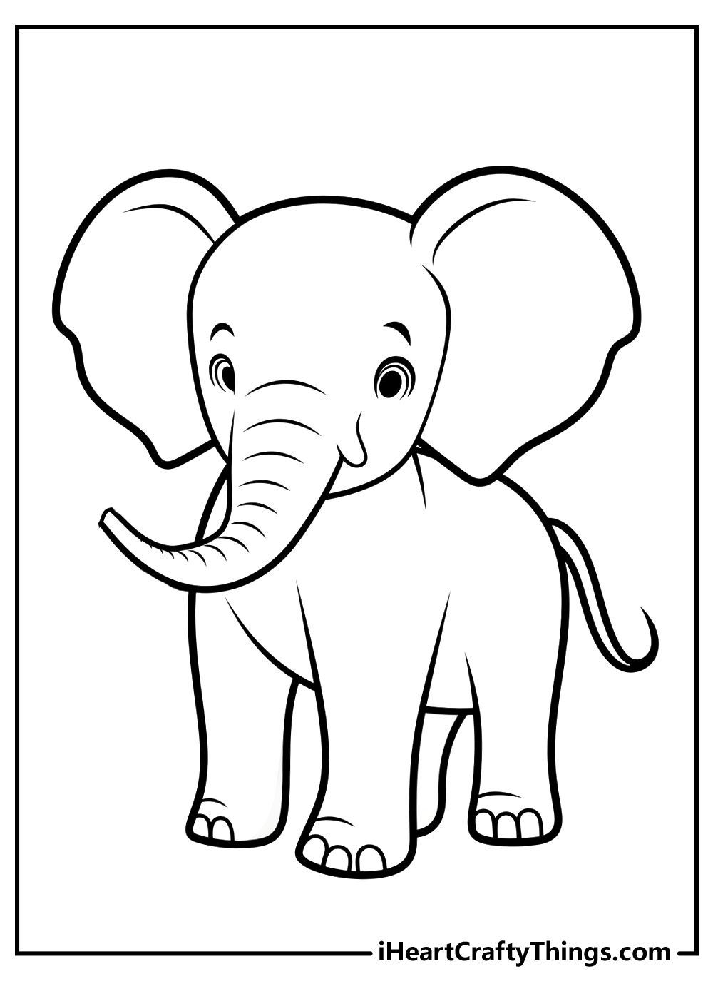 50+ Elephant Coloring Pages for Adults 2