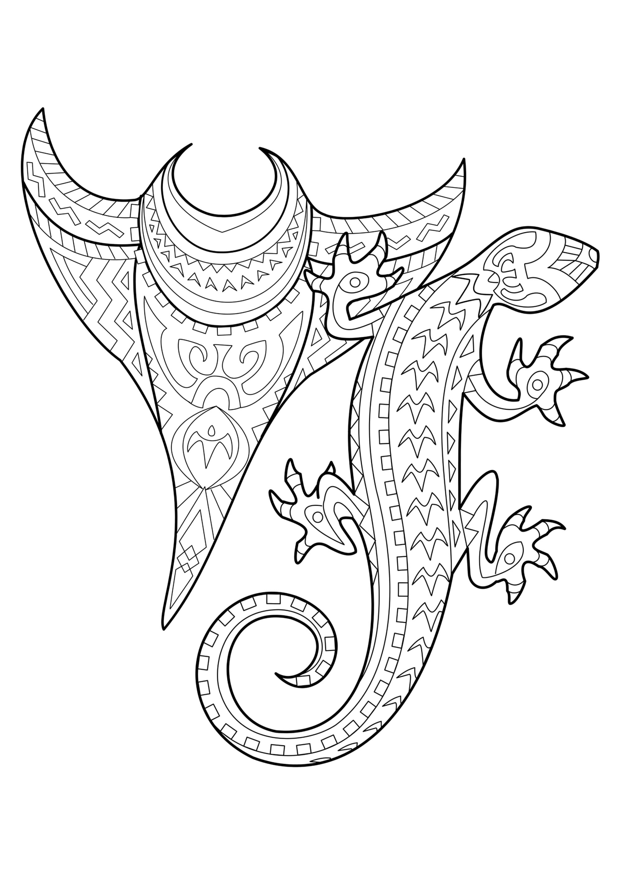 50+ Elephant Coloring Pages for Adults 22