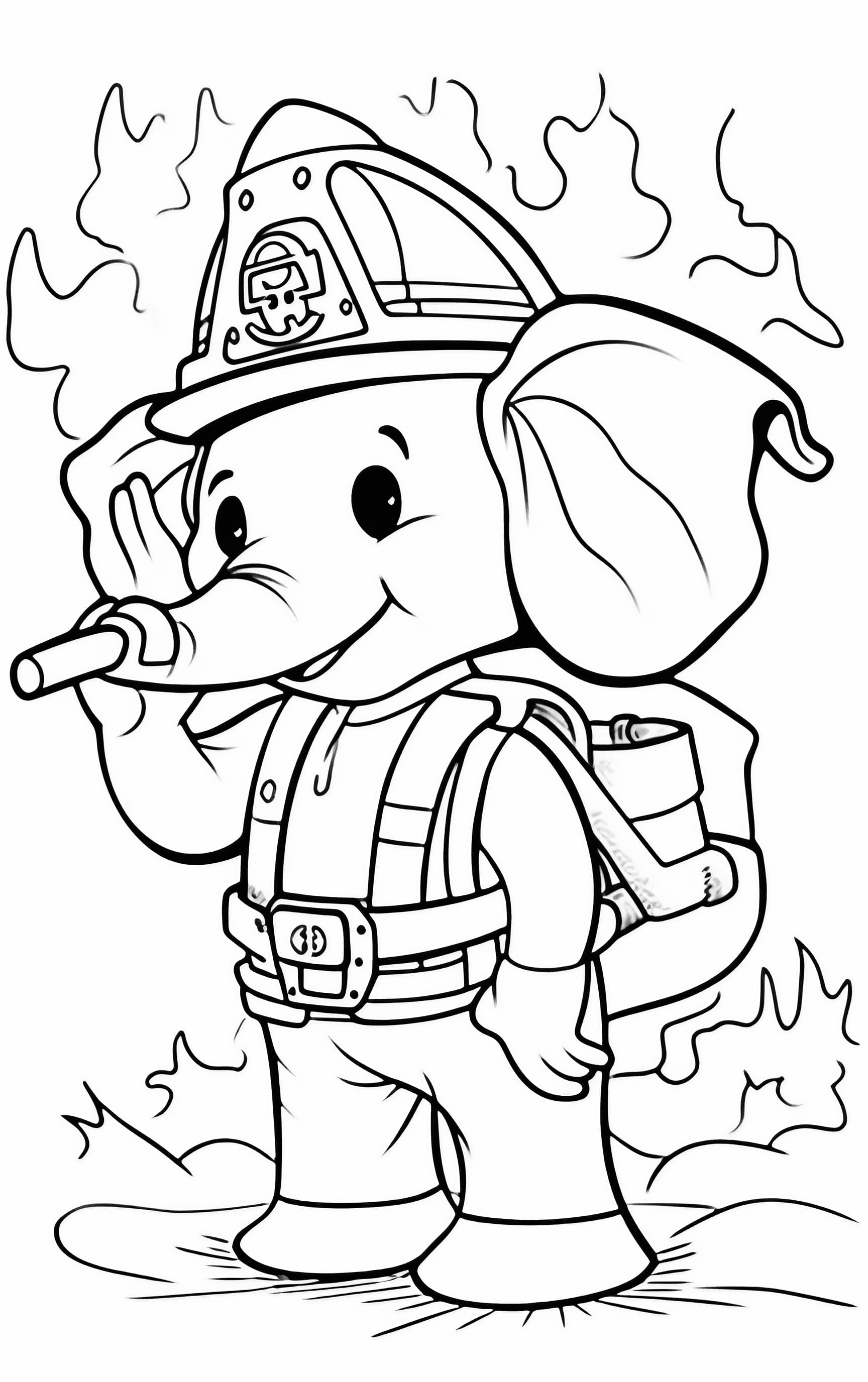 50+ Elephant Coloring Pages for Adults 24