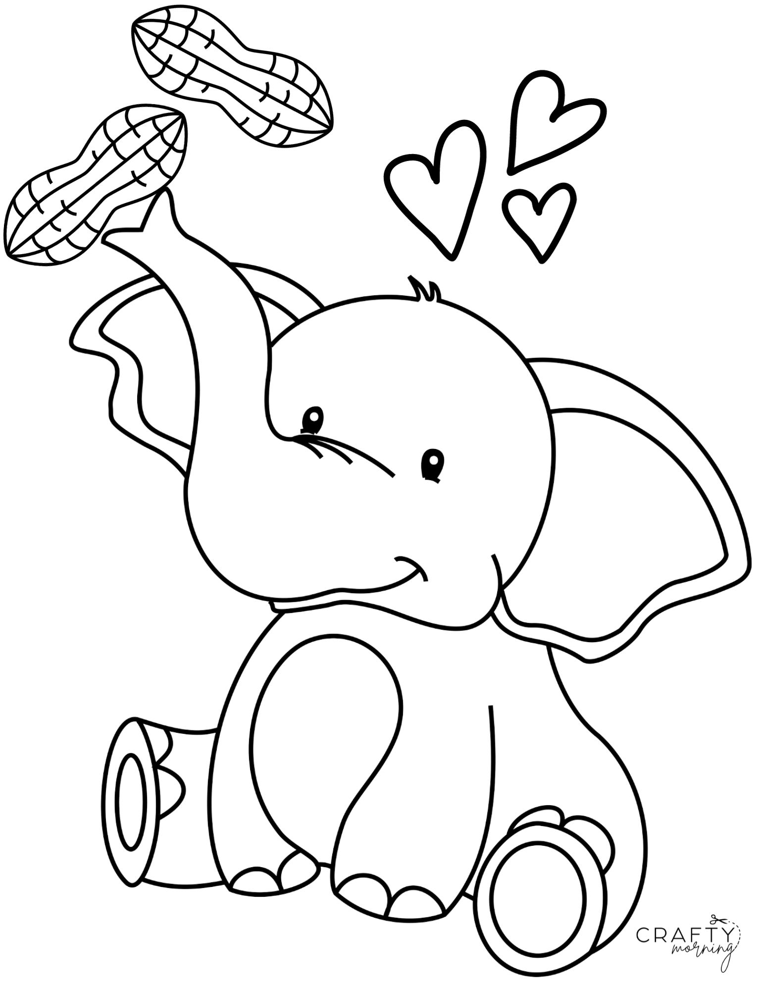 50+ Elephant Coloring Pages for Adults 25