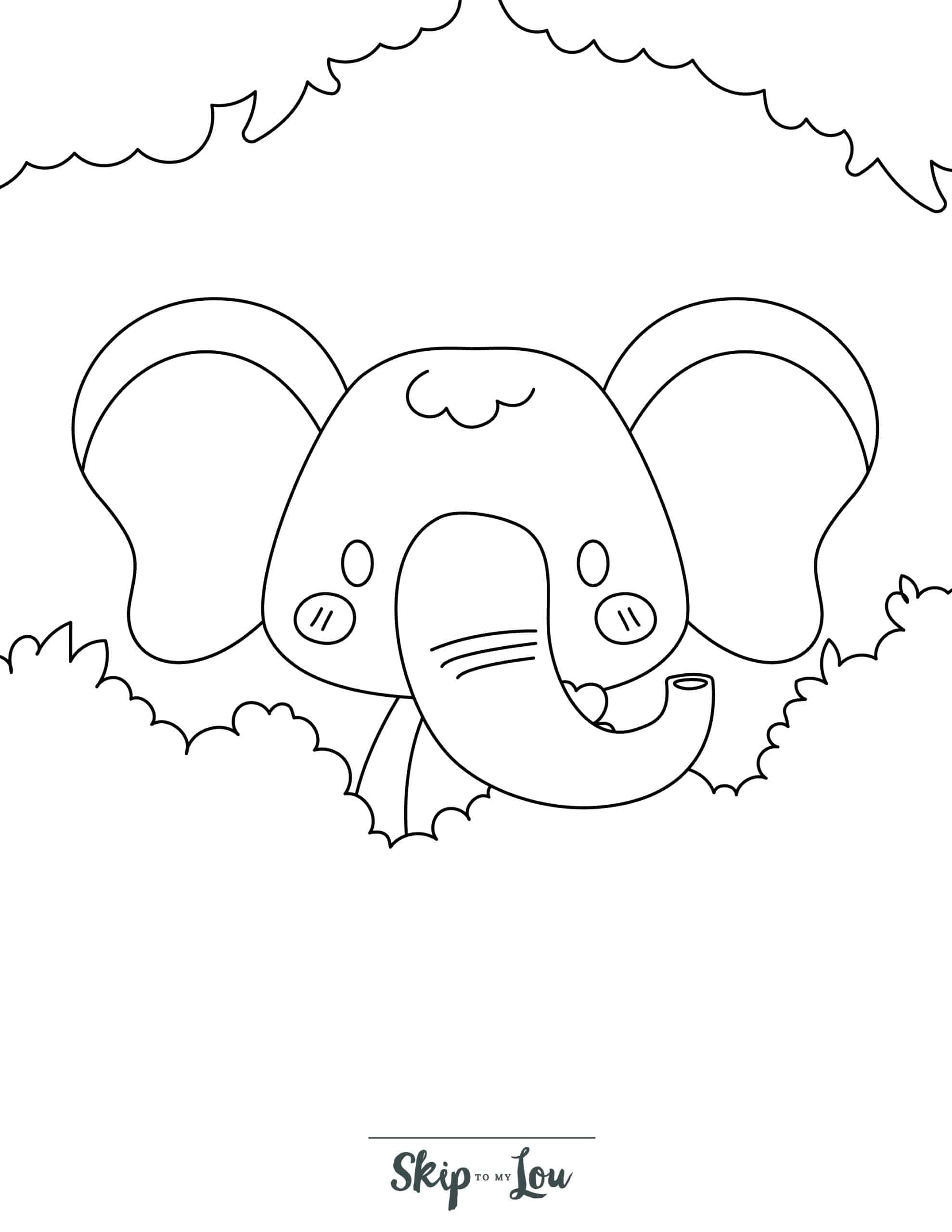 50+ Elephant Coloring Pages for Adults 31