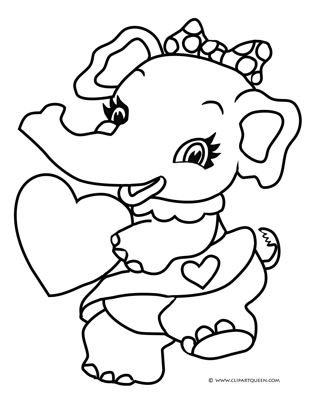 50+ Elephant Coloring Pages for Adults 38