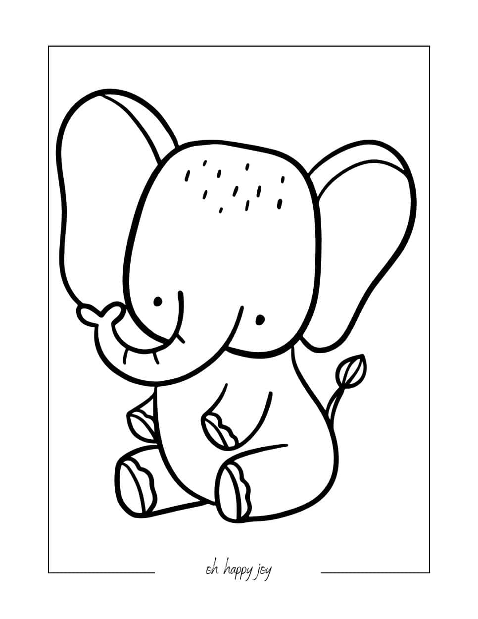 50+ Elephant Coloring Pages for Adults 41