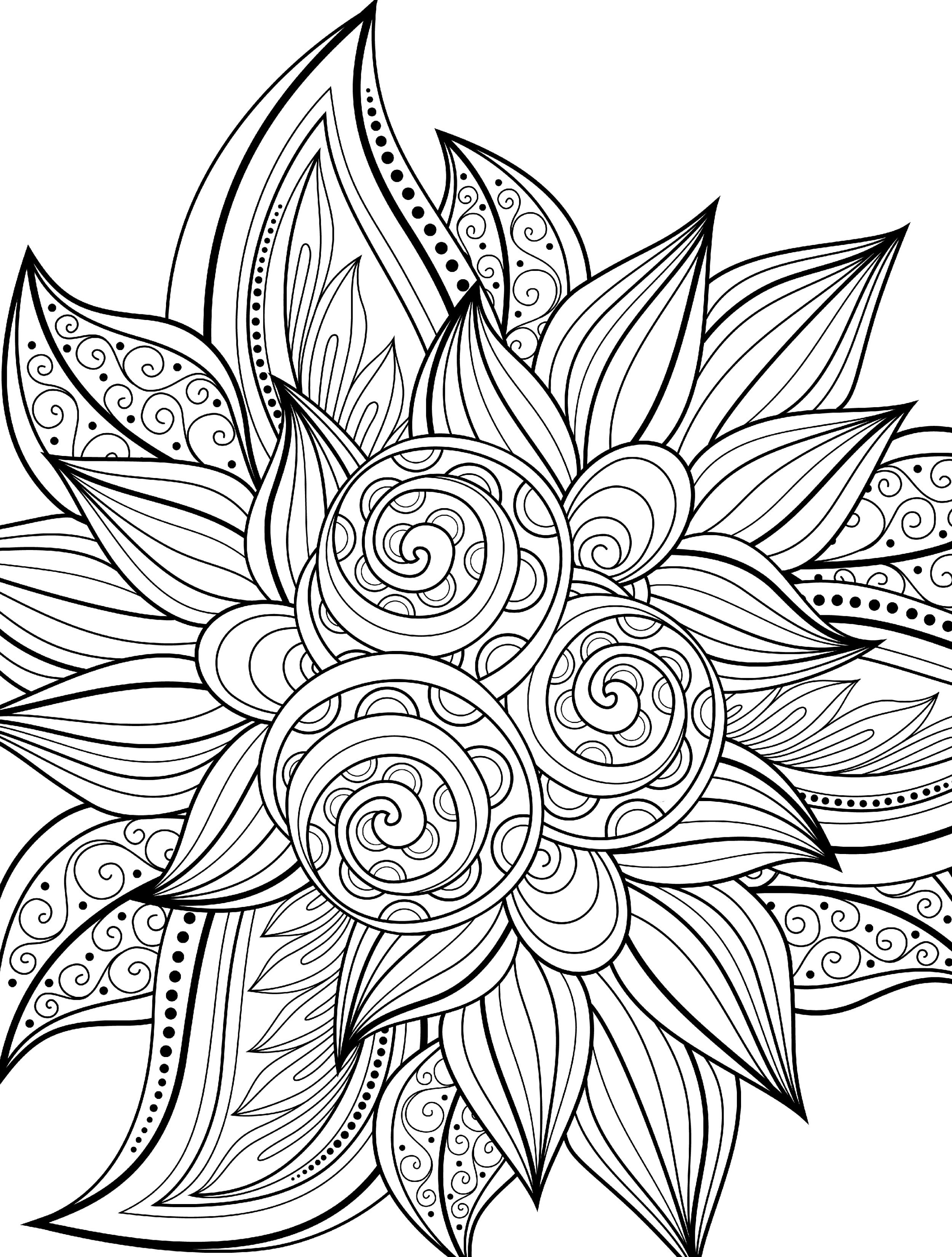 50+ Elephant Coloring Pages for Adults 42