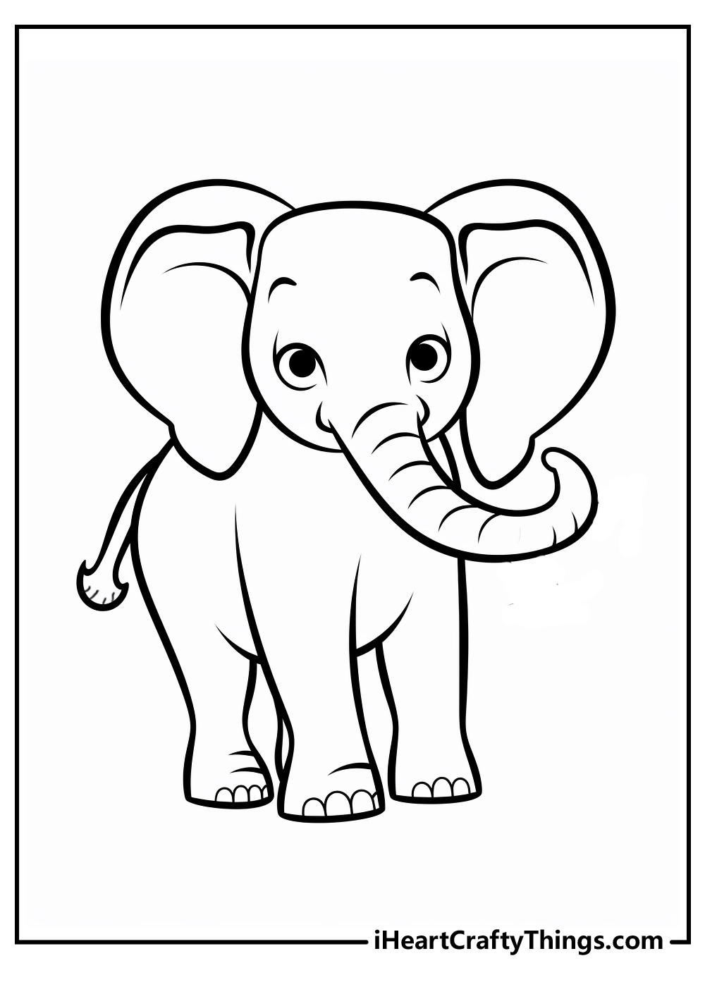 50+ Elephant Coloring Pages for Adults 44