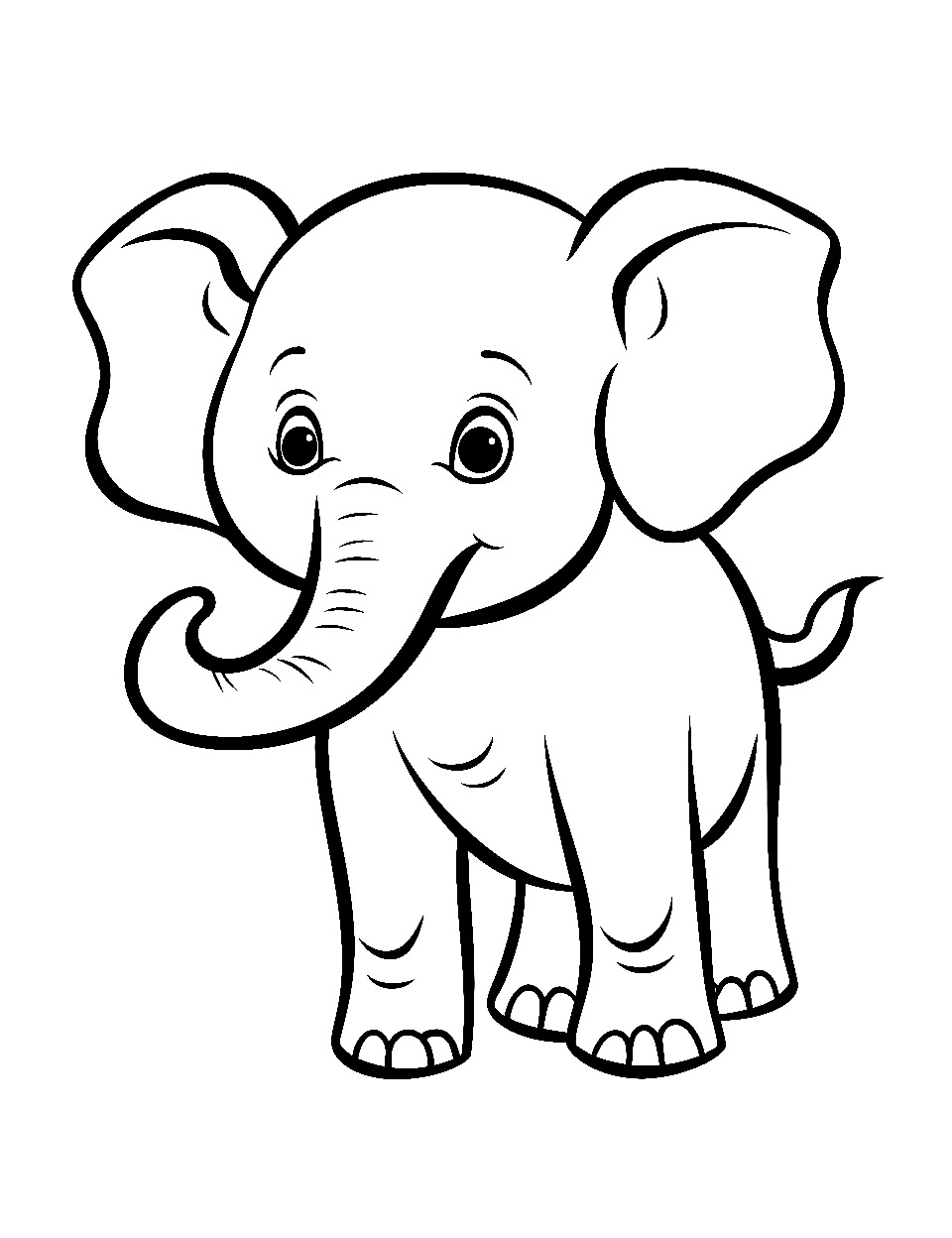 50+ Elephant Coloring Pages for Adults 46