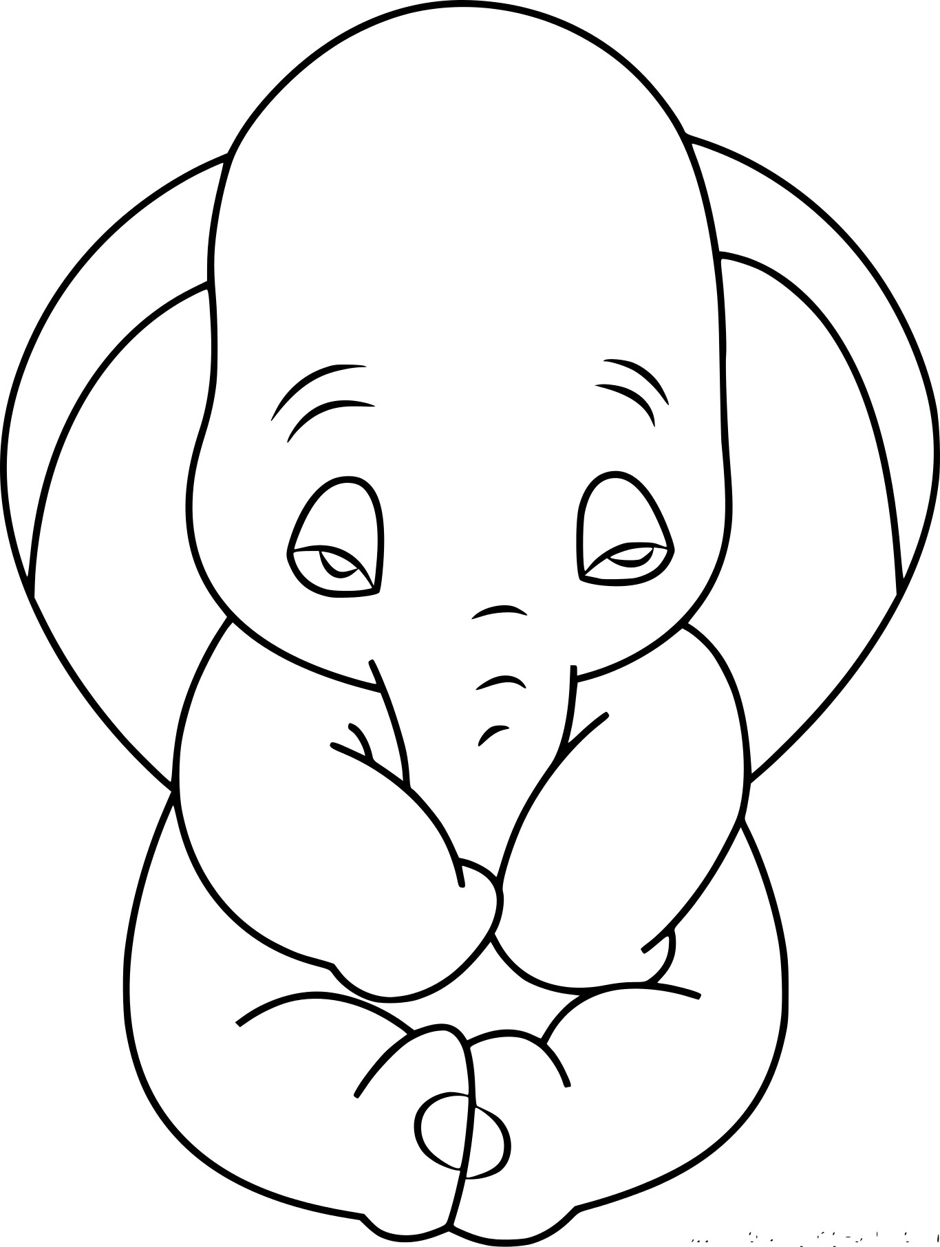 50+ Elephant Coloring Pages for Adults 47