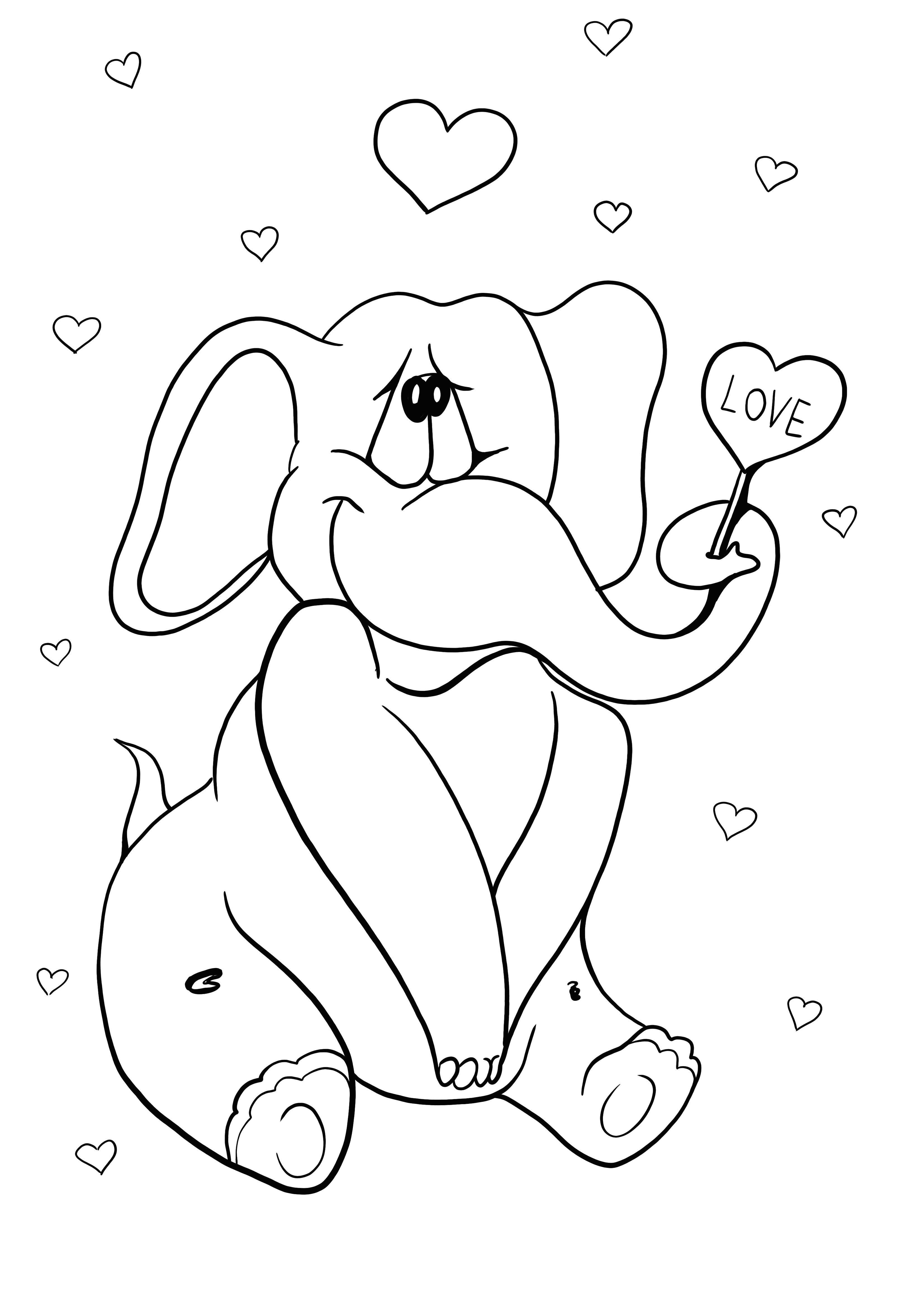 50+ Elephant Coloring Pages for Adults 50