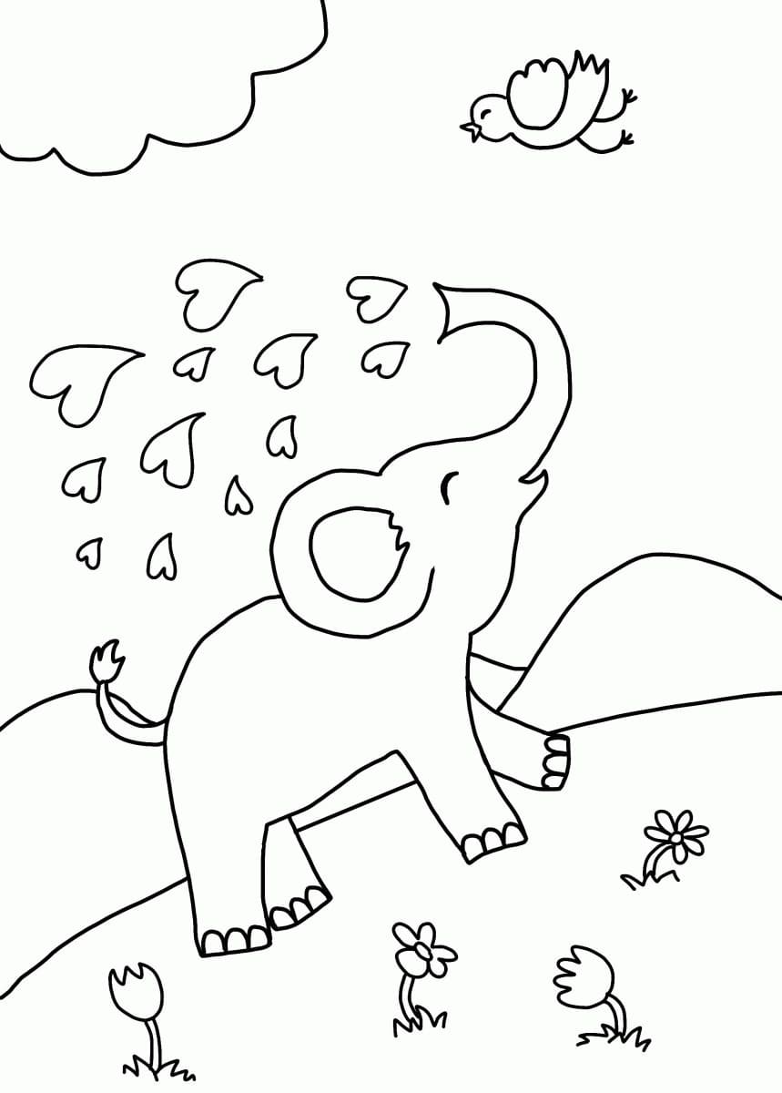 50+ Elephant Coloring Pages for Adults 52