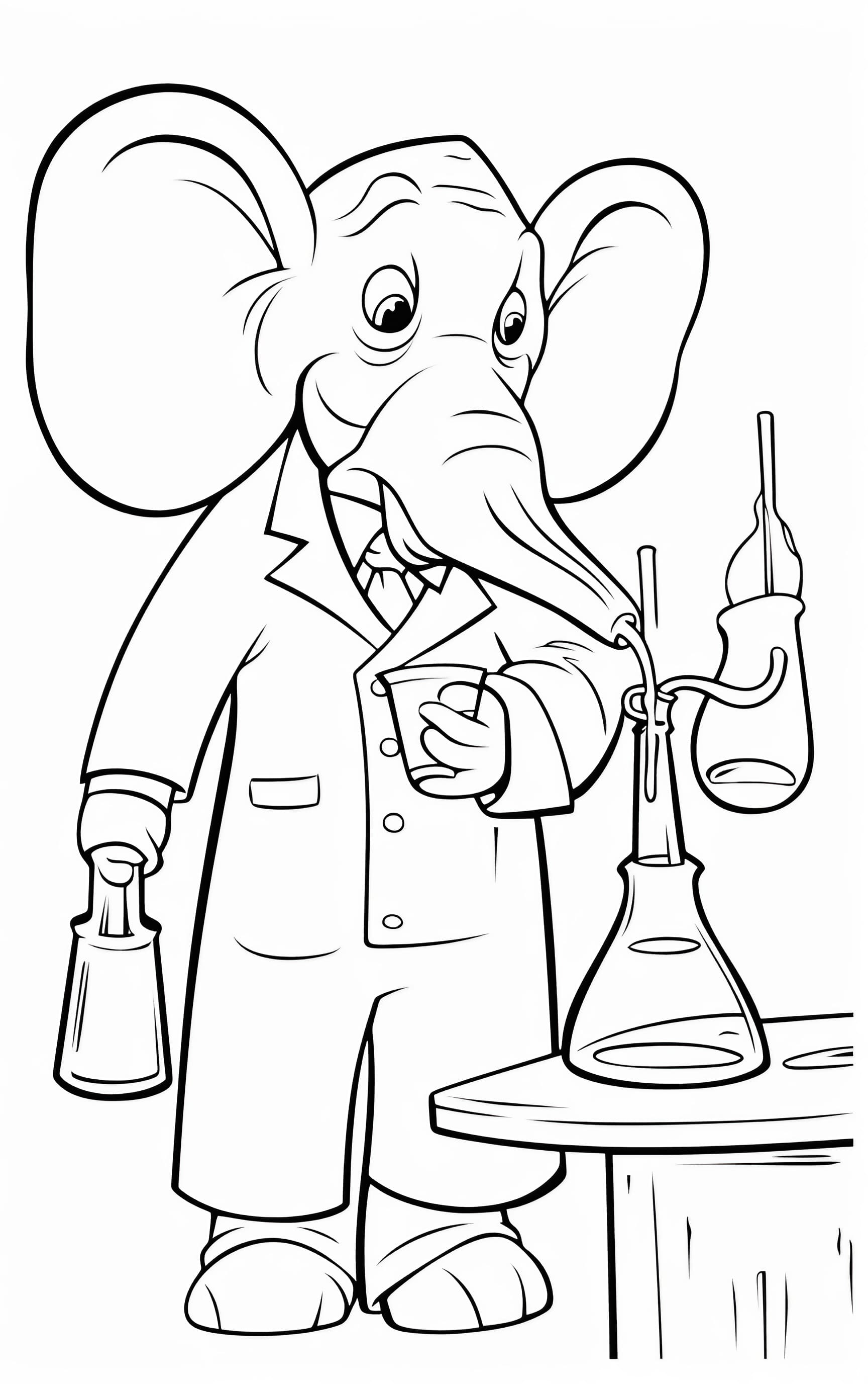 50+ Elephant Coloring Pages for Adults 59