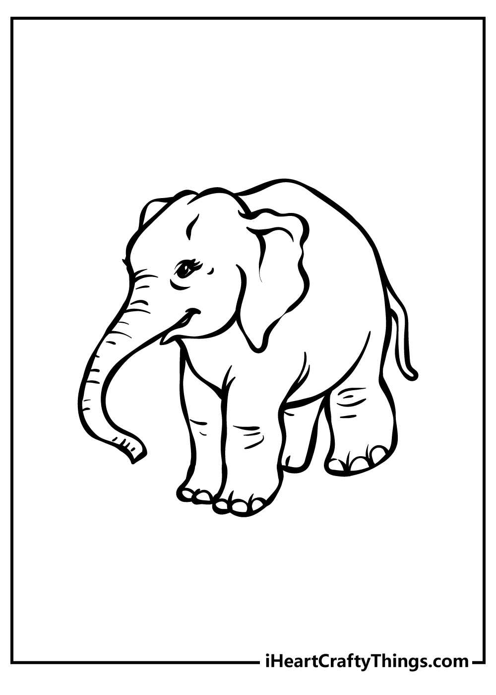 50+ Elephant Coloring Pages for Adults 71