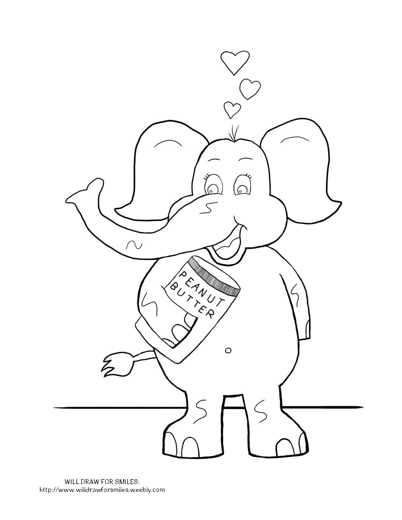 50+ Elephant Coloring Pages for Adults 75