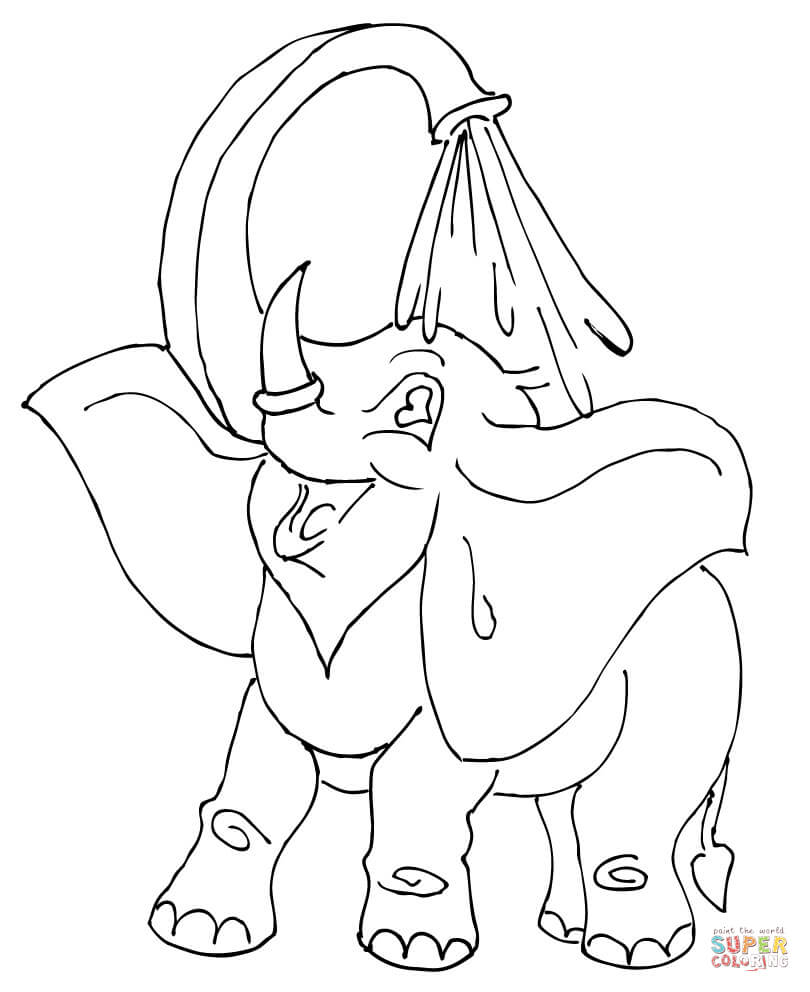 50+ Elephant Coloring Pages for Adults 9