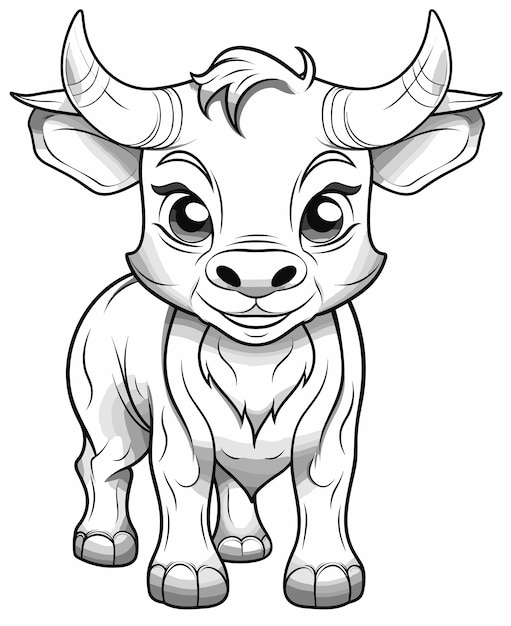 60 Cow Coloring Pages for Kids 106