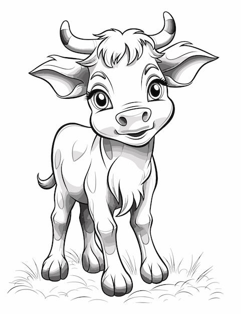 60 Cow Coloring Pages for Kids 121