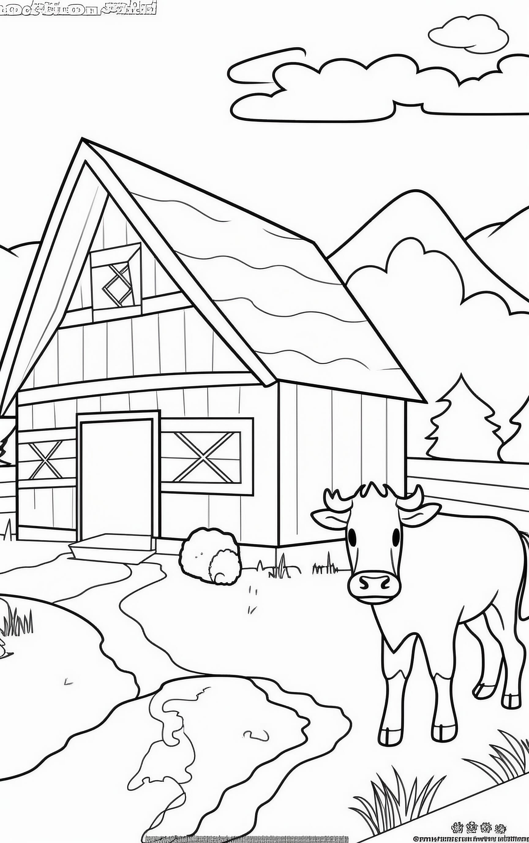 60 Cow Coloring Pages for Kids 131