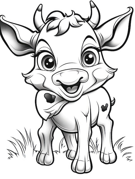 60 Cow Coloring Pages for Kids 137