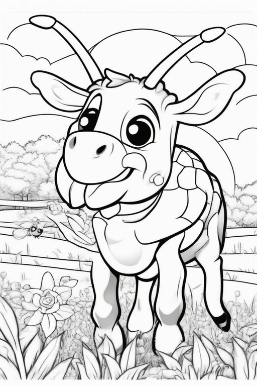 60 Cow Coloring Pages for Kids 15