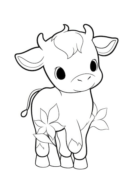 60 Cow Coloring Pages for Kids 156