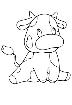 60 Cow Coloring Pages for Kids 170