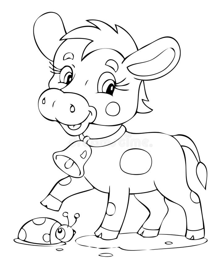 60 Cow Coloring Pages for Kids 194