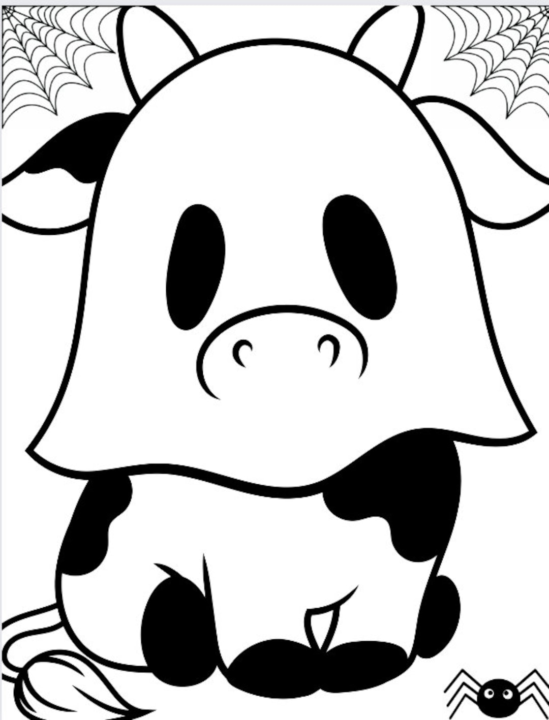 60 Cow Coloring Pages for Kids 200