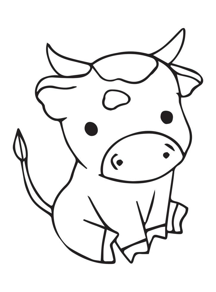 60 Cow Coloring Pages for Kids 26