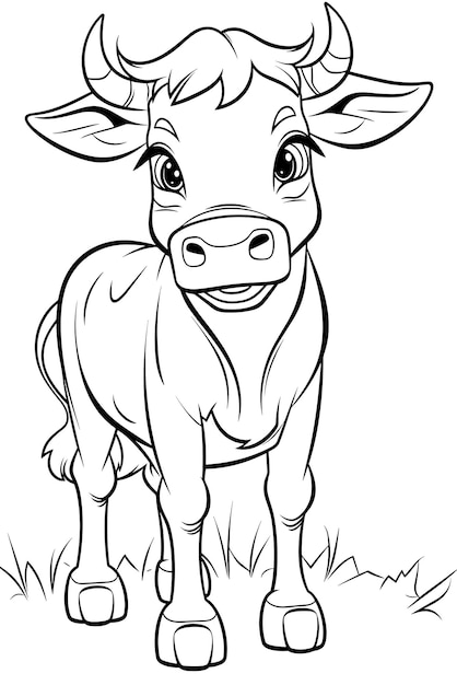 60 Cow Coloring Pages for Kids 38