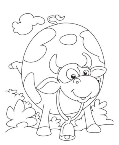 60 Cow Coloring Pages for Kids 50