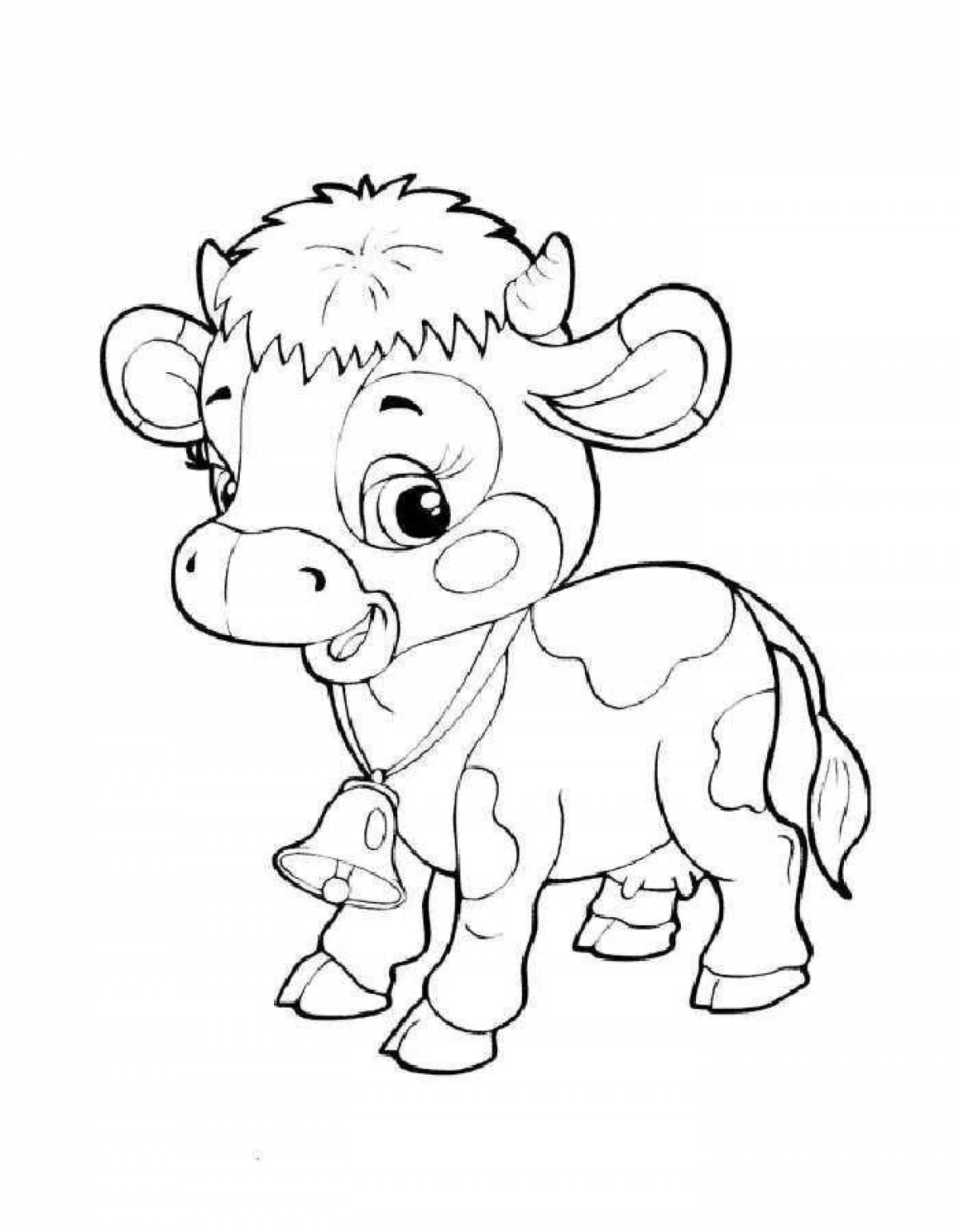 60 Cow Coloring Pages for Kids 63